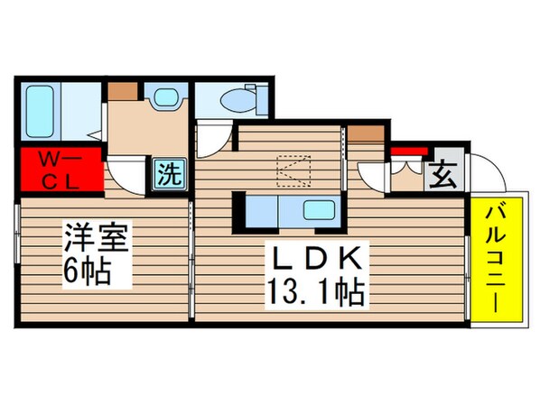 ラルーチェⅠの物件間取画像